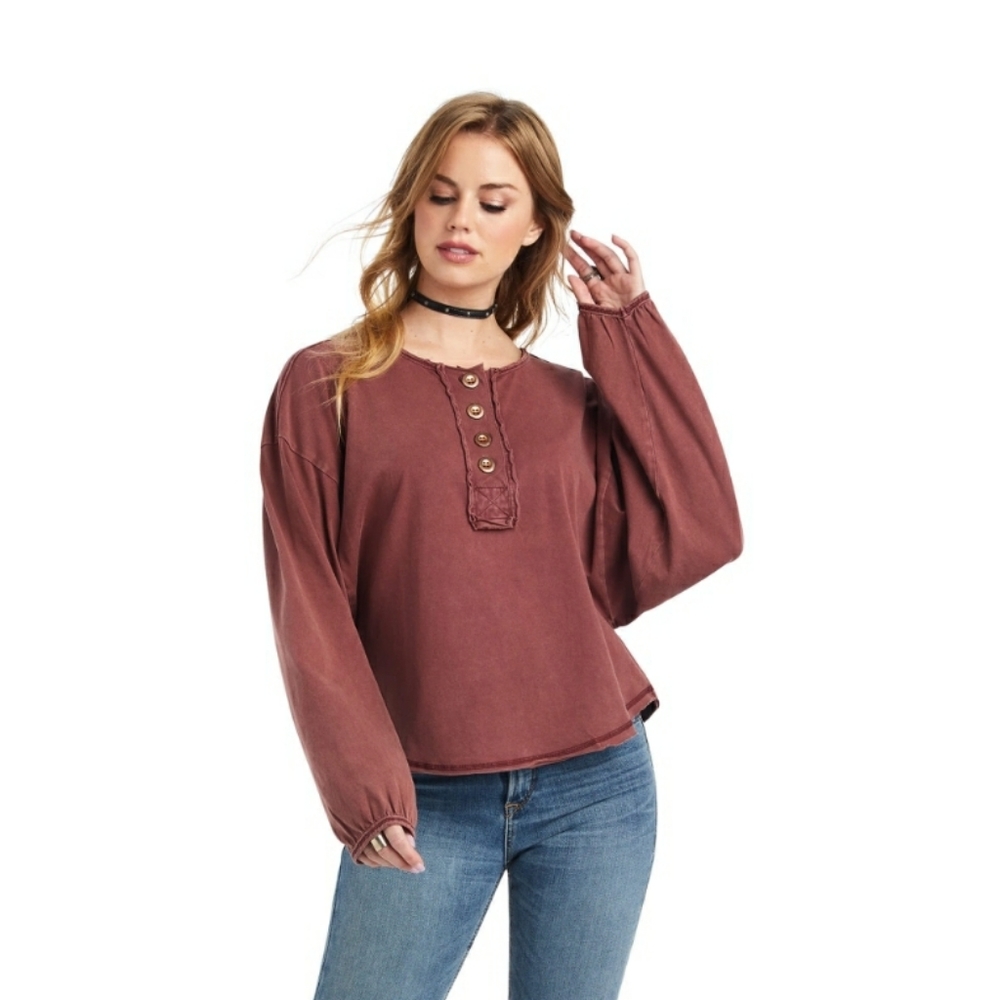 Ariat pinion Henley top